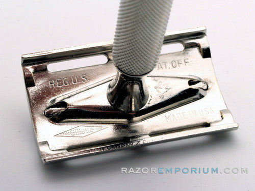 1950's Gillette Ball End Tech 3 Piece Safety Razor