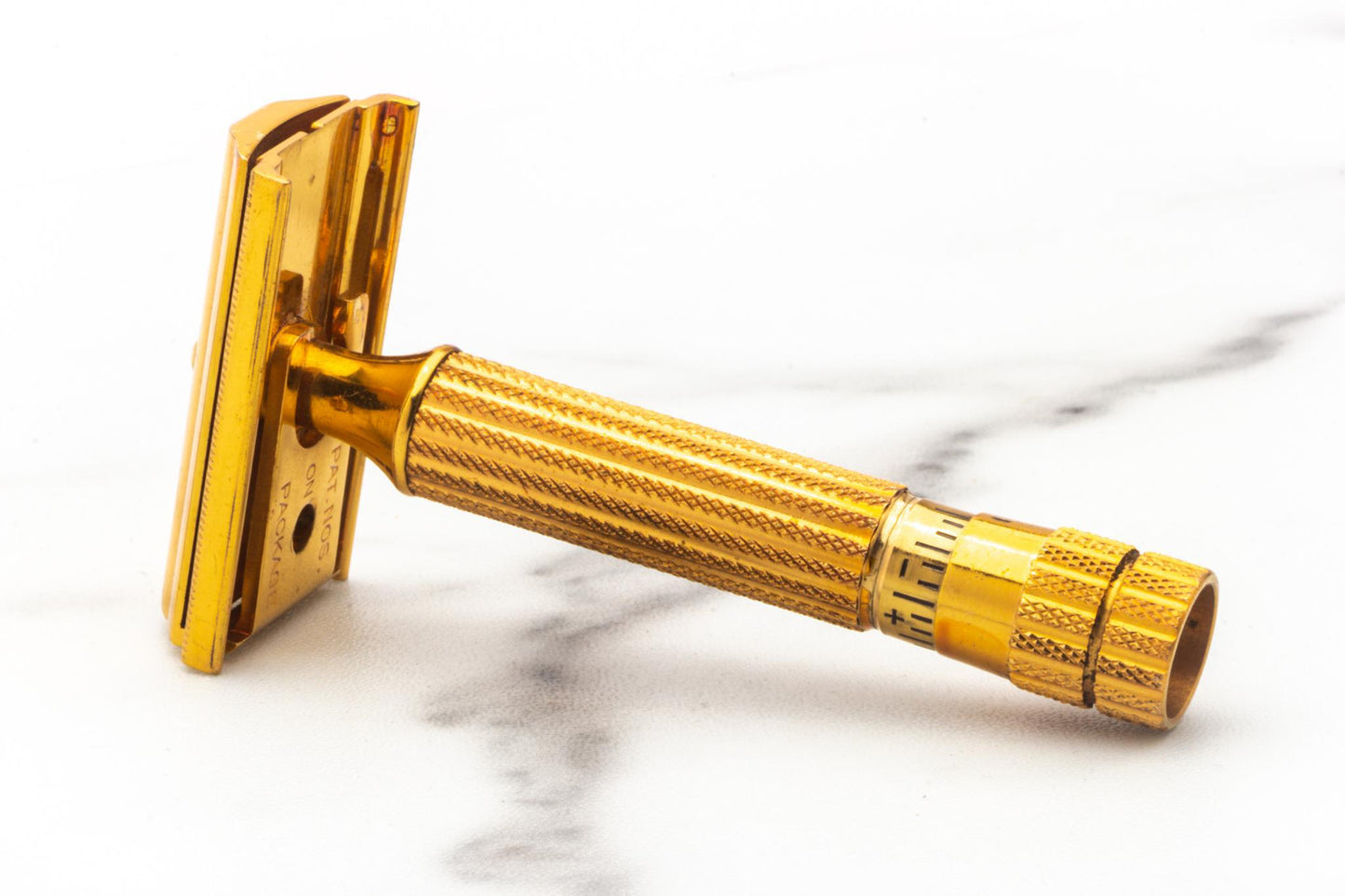 1947 Gillette Gold Techmatic Double Edge Safety Razor Set | Original Condition