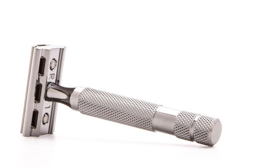 Rockwell 6C Gun Metal Adjustable Double Edge Safety Razor | Used