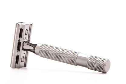 Rockwell 6C Gun Metal Adjustable Double Edge Safety Razor | Used