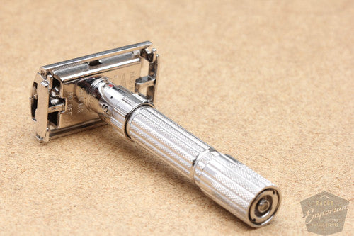 Gillette 1959 Fatboy Adjustable Safety Razor * Rhodium Revamp