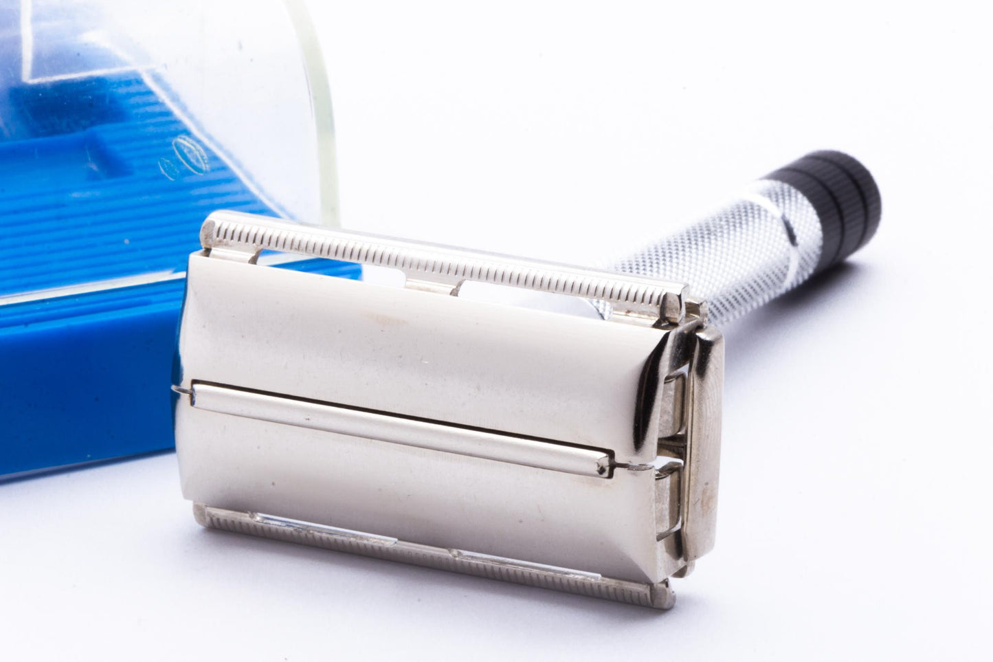 1951 W4 Gillette Black Tip Super Speed Double Edge Safety Razor Set | Original Condition
