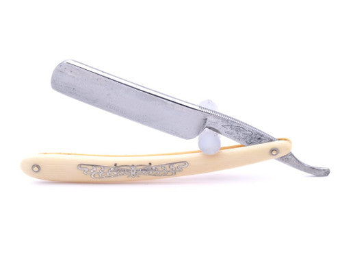 11/16" Best Silver Steel "Crown Eagle" Straight Razor | Solingen, Germany