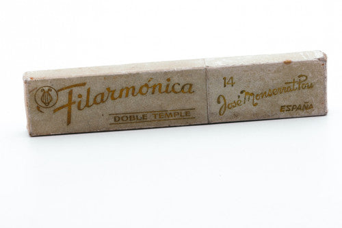 7/8" Filarmonica Doble Temple #14 Straight Razor w/ Coffin and Black/Gold Scales | Spain