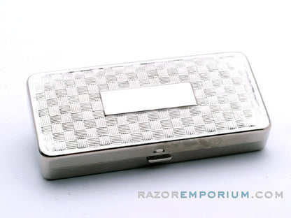 1911 Gillette Silver ABC Pocket Edition Old Type Open Comb DE Razor Set