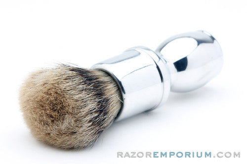 Dubl Duck Vintage Shave Brush High Mountain White Luxury Badger Revamp