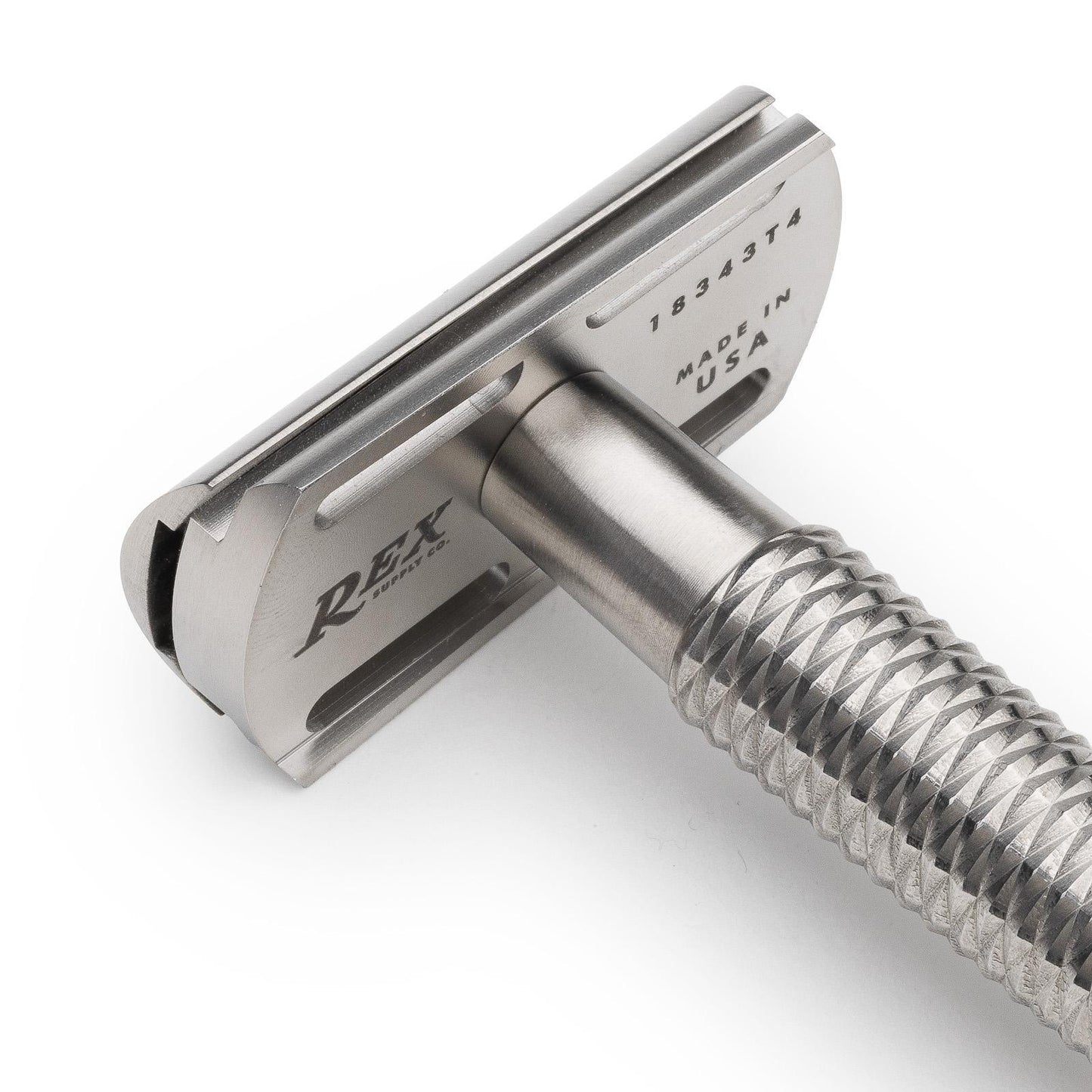 Rex Supply Co. | Sentry Slant Three Piece Stainless Steel Double Edge Safety Razor