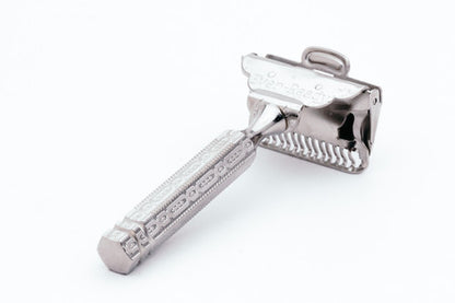 1930s Ever Ready 1912 Single Edge Safety Razor - Factory Nickel