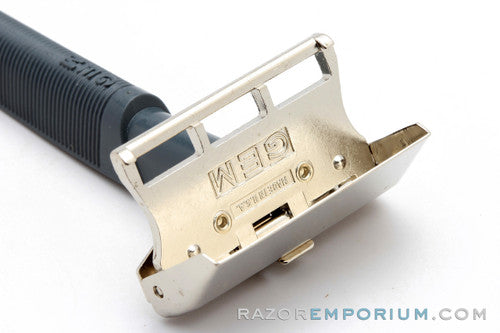 1970's Gem Single Edge Flip Top Razor with Grey Handle – Razor Emporium