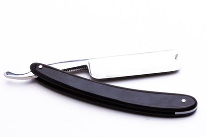 7/8" Ertan "Russian Bear" Carbon Straight Razor | Horn Scales