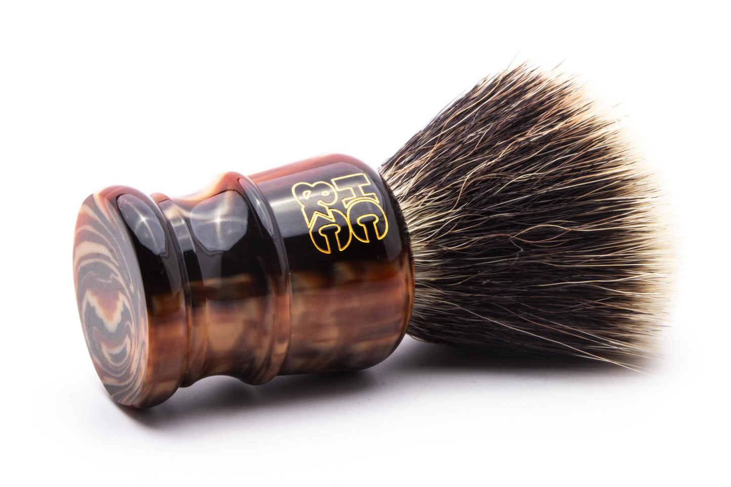 Hendrix Classics & Co. | The Black, Red & Tan Shave Brush With G5C Synthetic Knot - 24mm