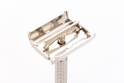1955 A2  Gillette Flare Tip Super Speed Safety Razor | Factory Nickel Revamp