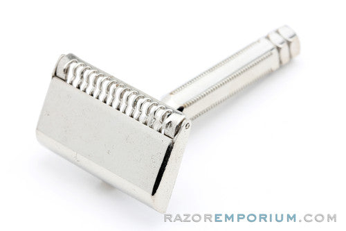 1930's Gem Minute Man Metal Wall Hanger with Single Edge Razor