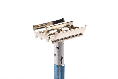 1970 P1 Gillette Lady Blue Star DE Safety Razor | Original Condition