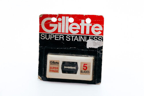 1980's Gillette Super Stainless Double Edge  - New Old Stock (NOS) Razor Blades