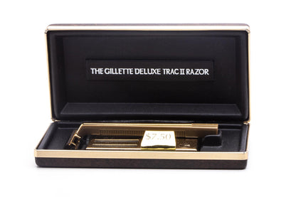 The Gillette Deluxe Trac II Safety Razor Set | New Old Stock