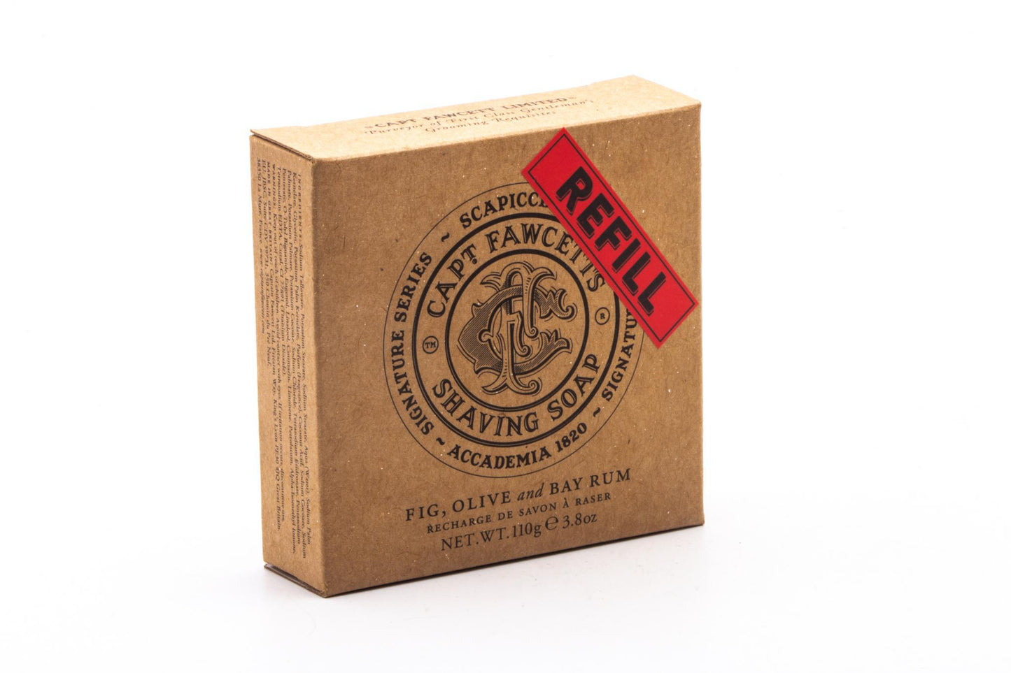 Captain Fawcett's| Fig, Olive, And Bay Rum Shaving Soap Refill