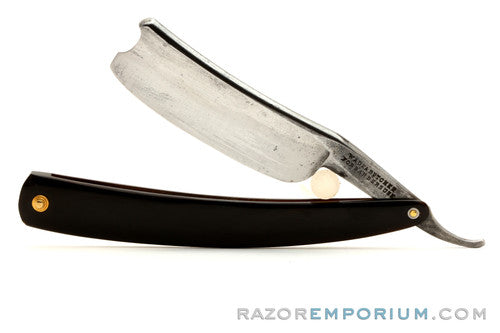 15/16" Wade & Butcher "For Barber's Use" Straight Razor w/ Black Horn Scales | Sheffield, England