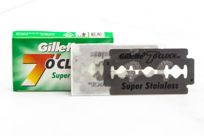 Gillette 7 O'clock Green Double Edge (DE) Razor Blades