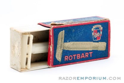 1940's Rotbart DE Safety Bakelite Travel Razor w/ Box