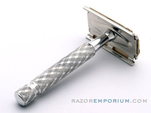 1968 N2 Gillette Ball End Tech Spiral Handle DE Safety Razor | Made in Germany
