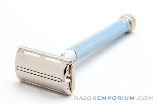 1963 Gillette I1 Blue Star Lady Gillette DE Safety Razor