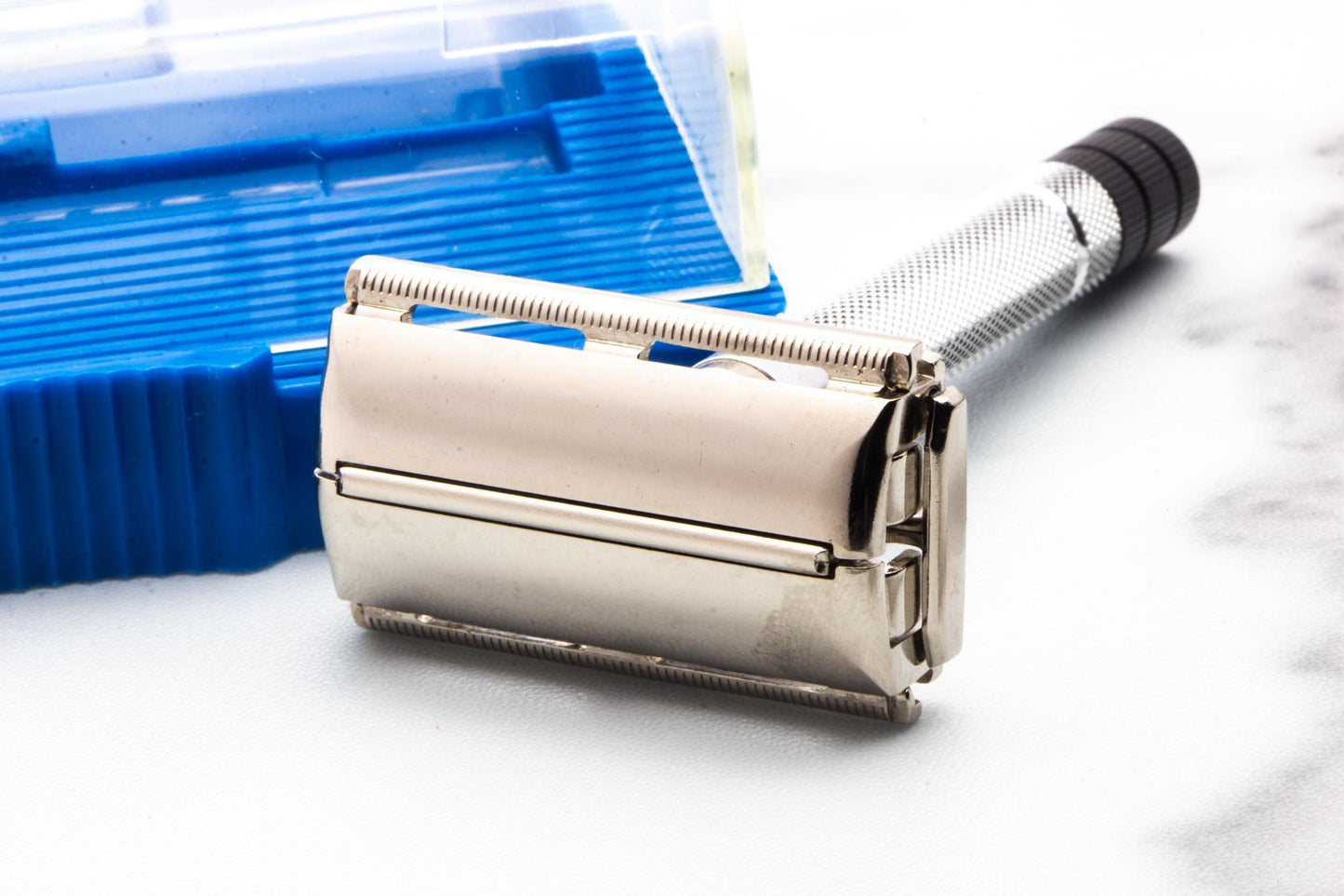 1951 W4 Gillette Black Tip Super Speed in Blue Styrene Case | Original Condition