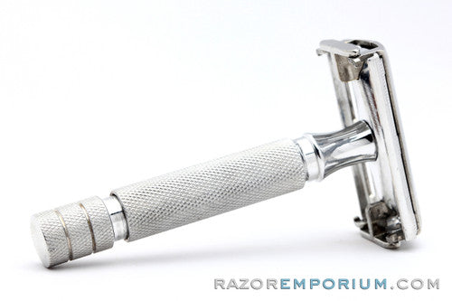 1950s Gillette LD Aluminum Rocket Safety Razor | Made in England