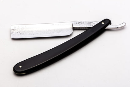 7/8" Filarmonica "Doble Temple" #14 Black Straight Razor w/ Coffin | Spain