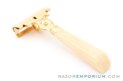 1950's Eversharp Schick Gold & Cream Injector Razor