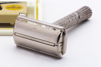 1955 A1 Gillette Flare Tip Super Speed Safety Razor Set | Original Condition