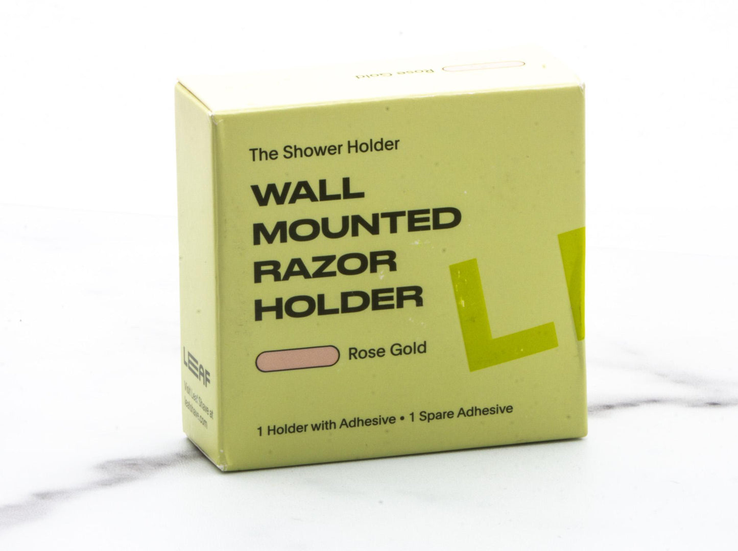 Leaf | Wall Mounted Razor Holder - Rose Gold