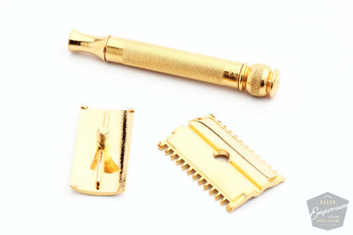 Gillette 1930s Long Comb NEW Double Edge Razor 24K Revamp