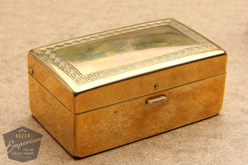 Gillette 1922 Gold NEW Bostonian DE Safety Razor Set in Orig. Box