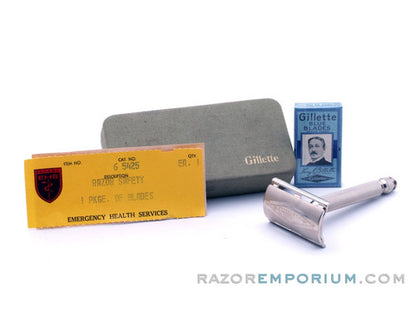 1952 X4 Gillette '1932' Ball End Tech Safety Razor Set | Made in Canada