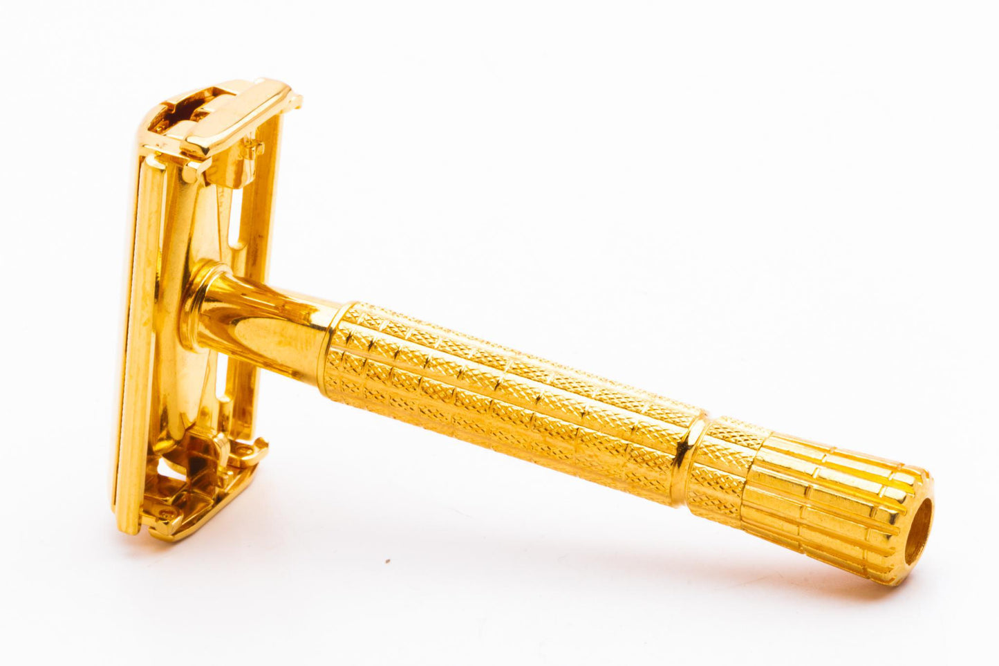 1956 B4 Gillette Flare Tip Regular Super Speed Safety Razor | 24k Gold Revamp