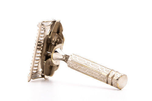 1940's Gem 1912 Style SE Safety Razor | Chain Style Handle | With Case