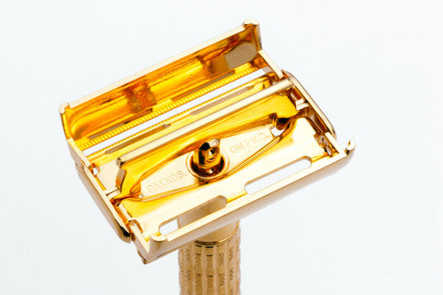 Gillete Razor Red 1955 A3 Gillette Heavy Red Tip Super Speed Safety Razor | 24K Gold Rev ...