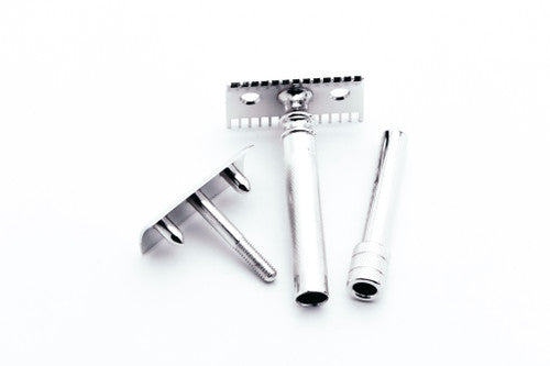 1905 Gillette Double Ring Old Type Safety Razor in Original Case | Rhodium Revamp