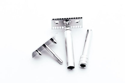 1905 Gillette Double Ring Old Type Safety Razor in Original Case | Rhodium Revamp