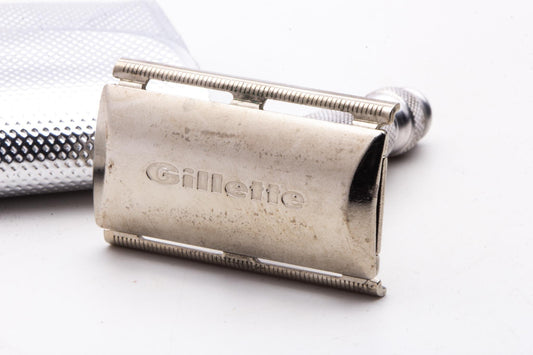 1967 M4 Gillette Travel Tech Double Edge Safety Razor Set | Original Condition