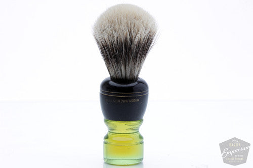 Vintage Green Handle Superfine Badger Brush