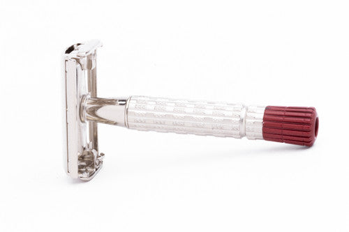 1957 Gillette Heavy Red Tip  Super Speed Factory Nickel Revamp