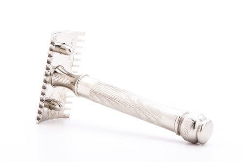 Schepps Bakery Gillette Three Piece Safety Razor Open Comb | Nickel Revamp