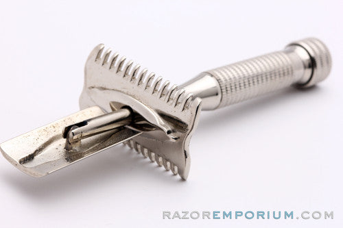 1930's Segal One Piece TTO Razor * Factory Nickel REVAMP