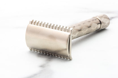 1922 Gillette New Improved Tuckaway Double Edge Safety Razor | Factory Nickel Revamp