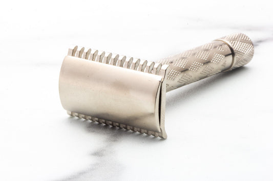 1922 Gillette New Improved Tuckaway Double Edge Safety Razor | Factory Nickel Revamp