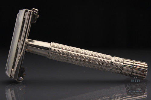 Gillette 1957 Flair Tip Super Speed Safety Razor * Nickel REVAMPED