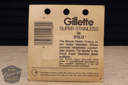 Gillette Super Stainless 80's Double Edge (5) - New Old Stock (NOS) Razor Blades
