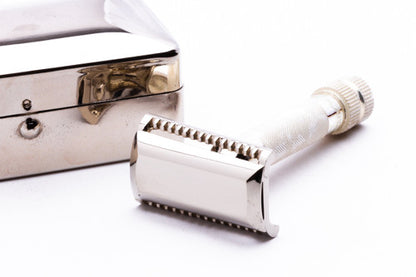 1960s Hoffritz Slant German HD DE Safety Razor Travel Case